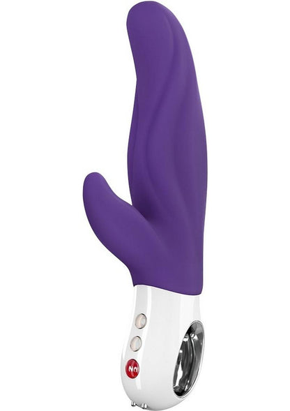 Lady Bi Silicone Vibrator with Clitoral Stimulator