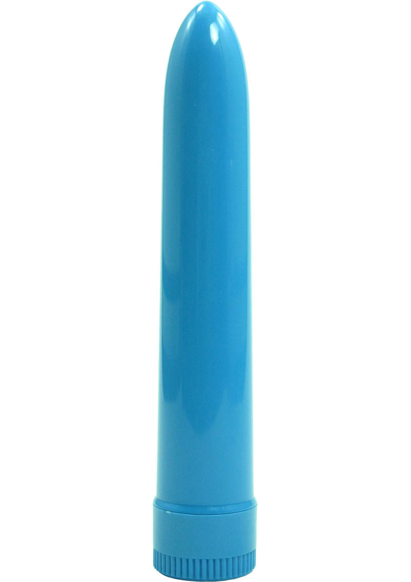 Lady's Mood Plastic Vibrator - Blue