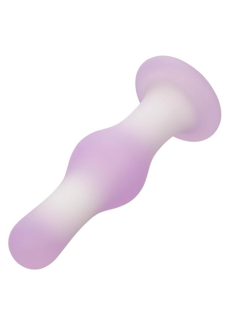 Lavender Haze Bulb Probe Silicone Rechargeable Anal Plug - Purple/White