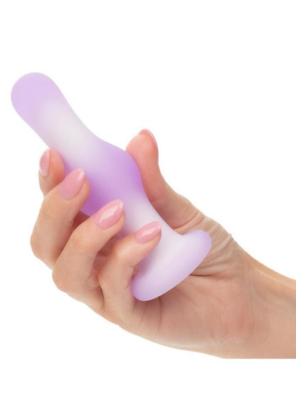 Lavender Haze Bulb Probe Silicone Rechargeable Anal Plug - Purple/White