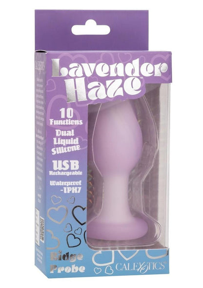 Lavender Haze Ridge Probe Silicone Rechargeable Anal Plug