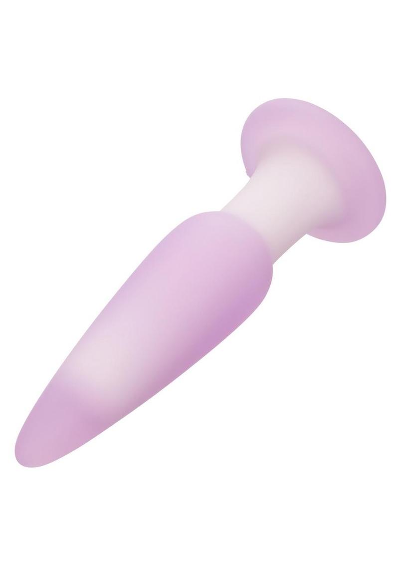 Lavender Haze Slender Probe Silicone Rechargeable Anal Plug - Purple/White