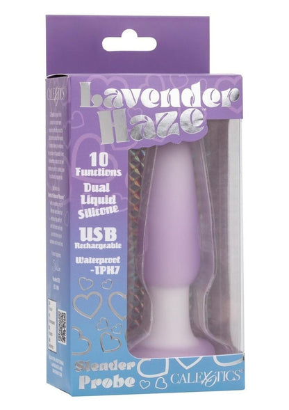 Lavender Haze Slender Probe Silicone Rechargeable Anal Plug