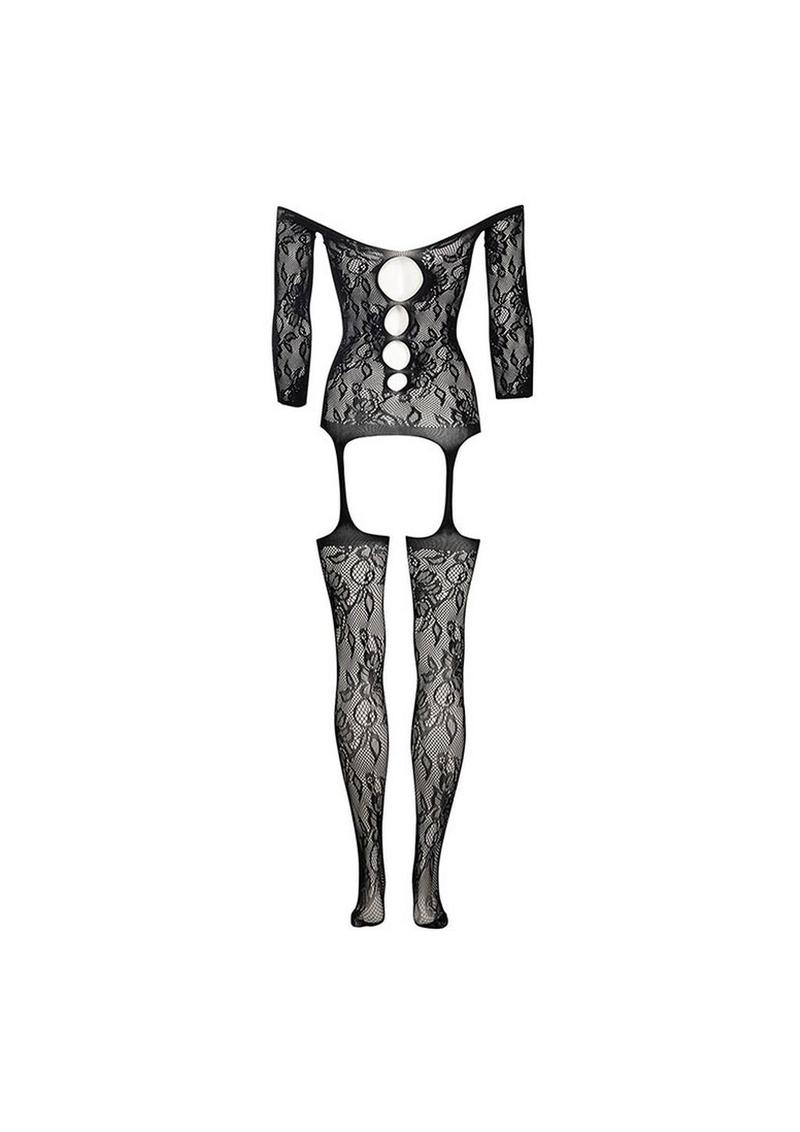 Le Desir Criss Cross Neck Bodystocking