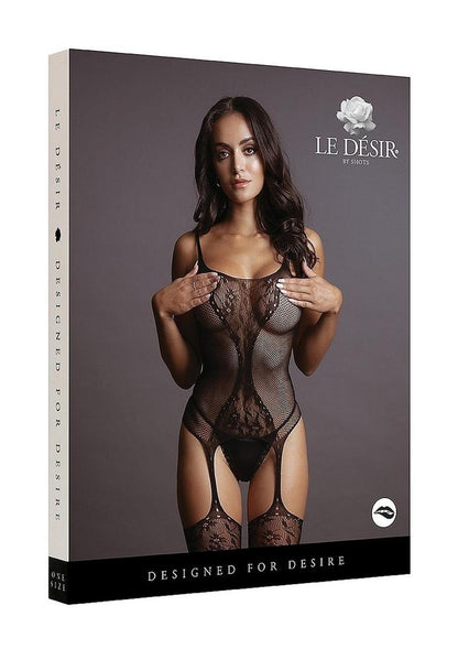 Le Desir Fishnet and Lace Bodystocking