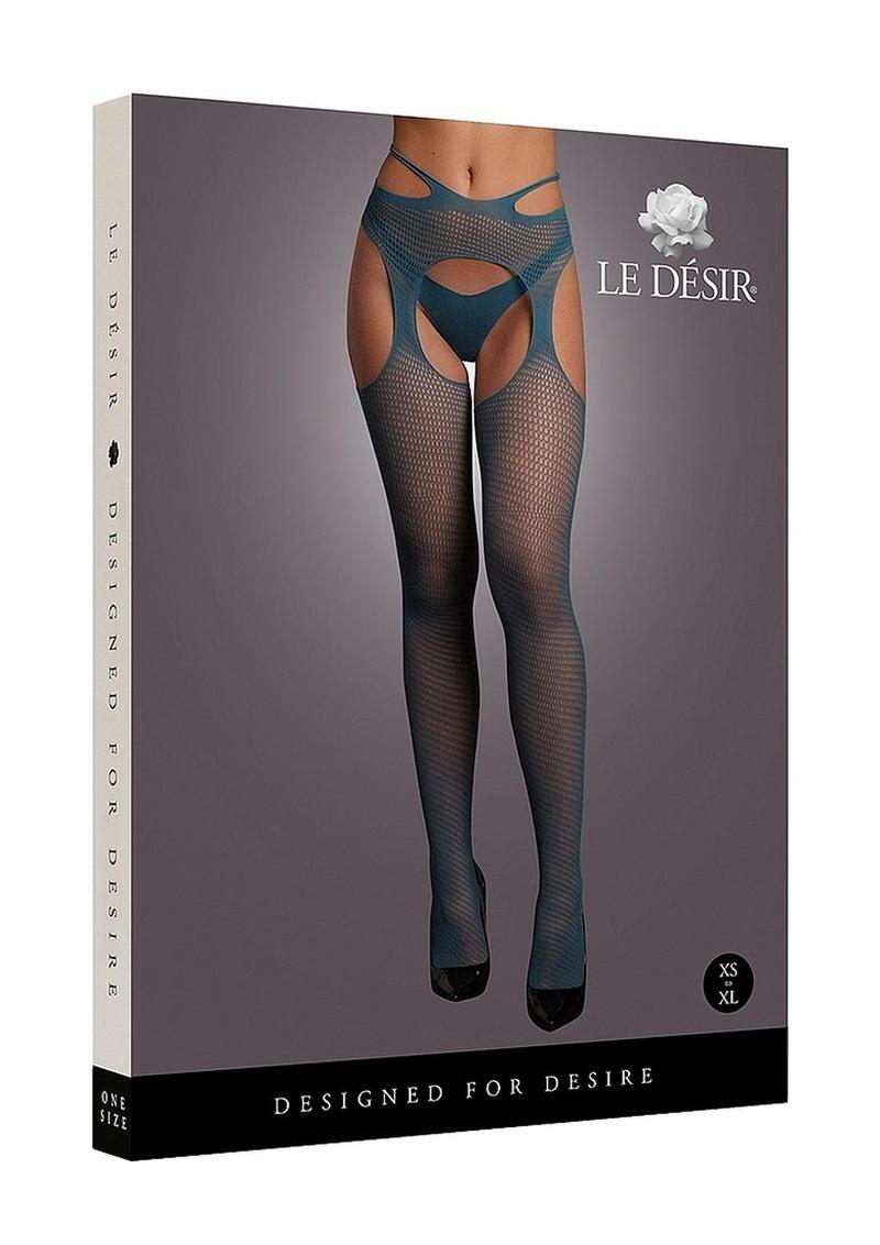 Le Desir Suspender Pantyhose with Strappy Waist