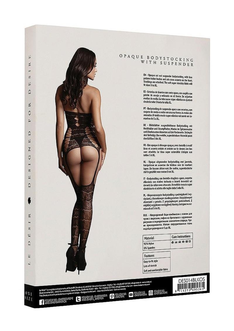 Le Desire Lace Suspender Bodystocking