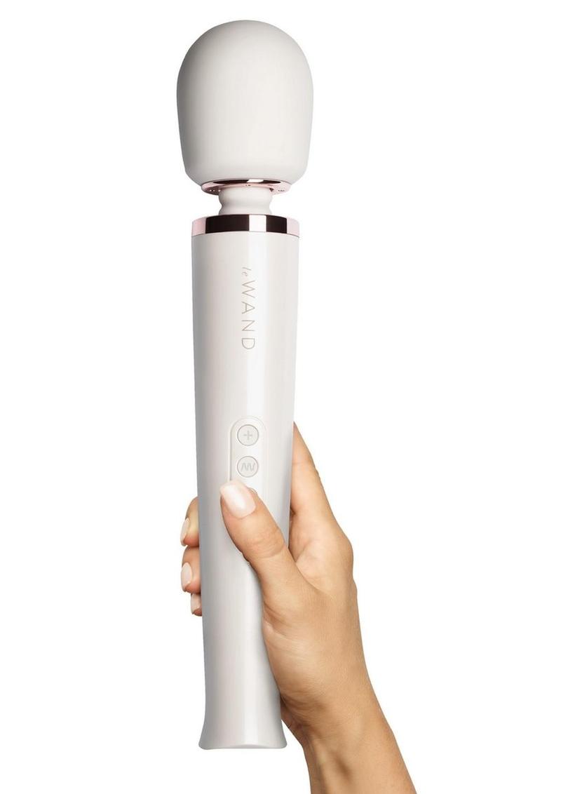 Le Wand Rechargeable Silicone Massager - Pearl - White