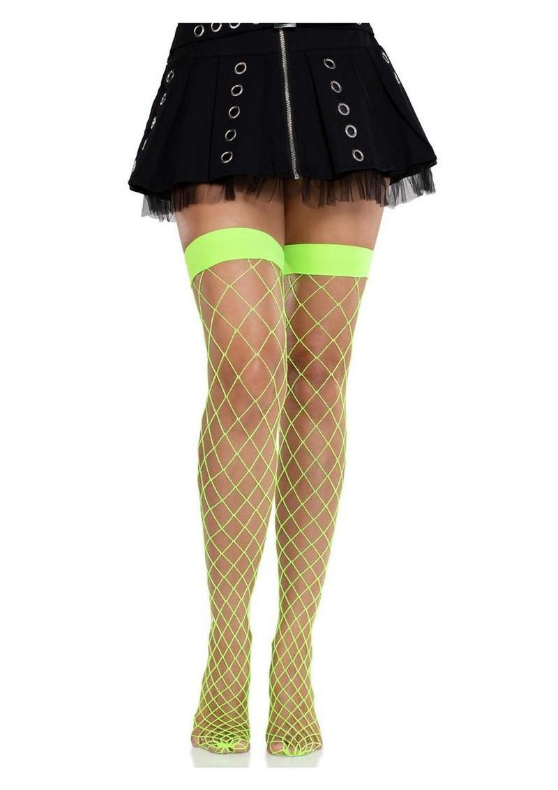 Leg Avenue Fence Net Thigh High 1