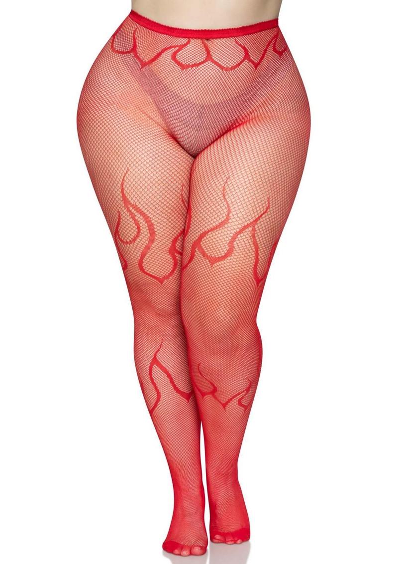 Leg Avenue Flame Net Tights