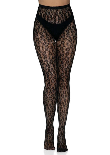 Leg Avenue Leopard Net Tights