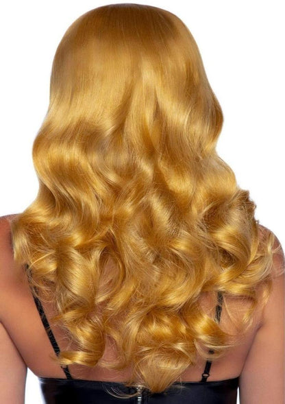 Leg Avenue Misfit Long Wavy Bang Wig - Blonde/Yellow - One Size