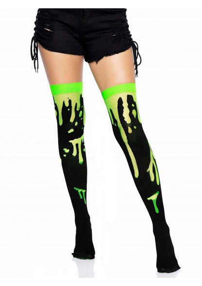 Leg Avenue Splatter Thigh Highs