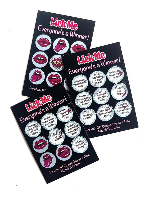 Lick Me Lotto Scratch Off Tickets - 12 Per Pack