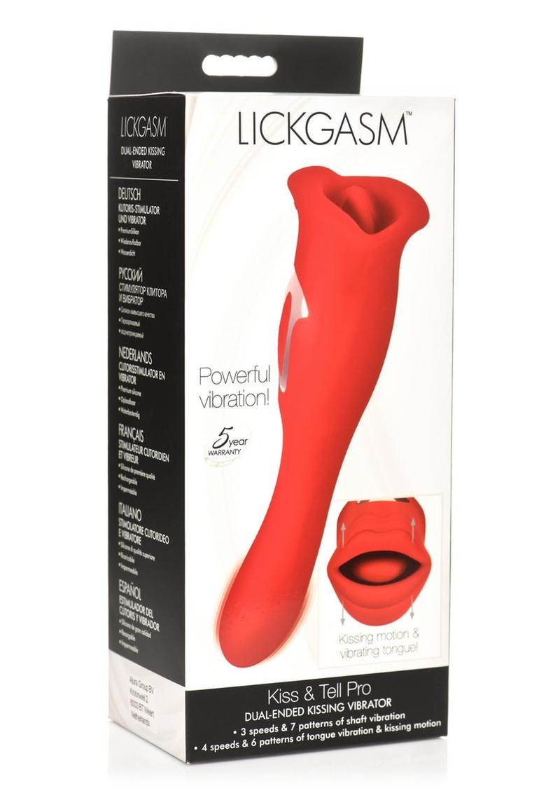 Lickgasm Kiss and Tell Pro Dual-Ended Kissing Rechargeable Silicone Vibrator