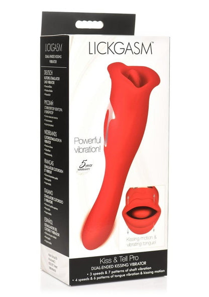 Lickgasm Kiss and Tell Pro Dual-Ended Kissing Rechargeable Silicone Vibrator