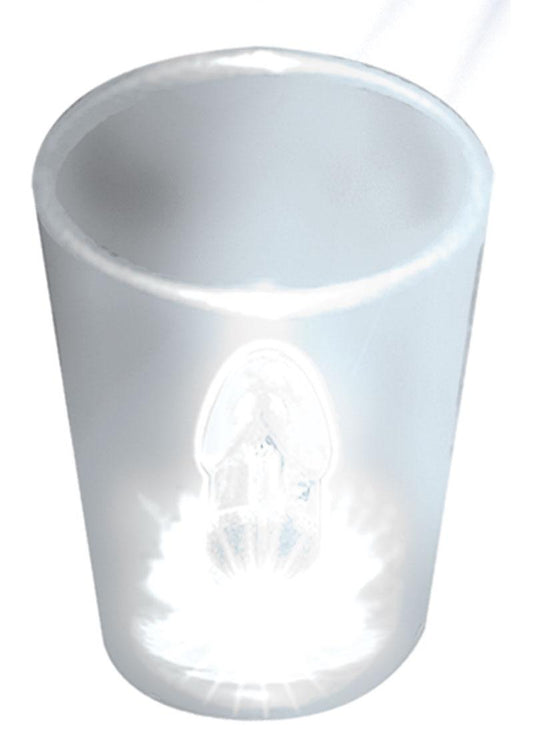 Light Up Cock Shot Glass - Clear