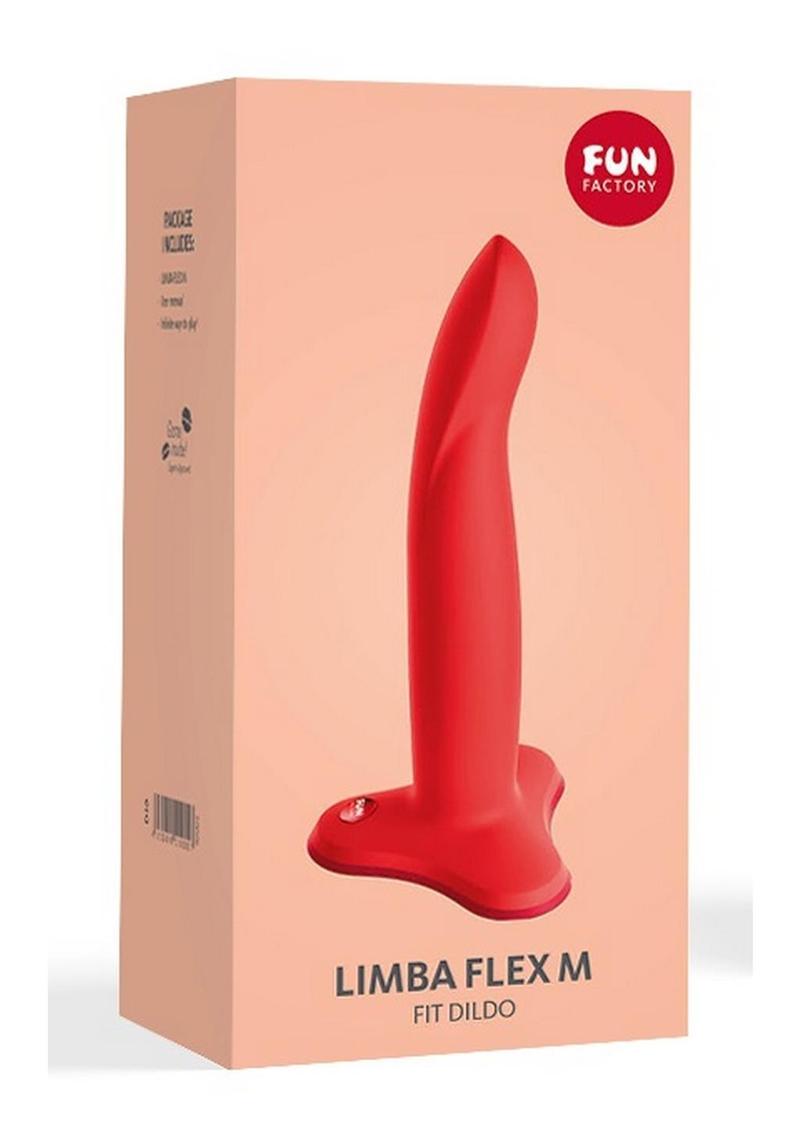 Limba Flex M Silicone Fit Dildo Posable with Suction Cup Base