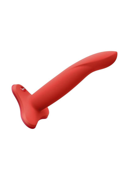 Limba Flex M Silicone Fit Dildo Posable with Suction Cup Base - Orange - Medium