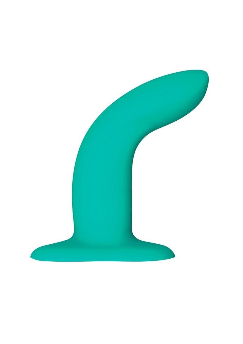 Limba S Silicone Posable Dildo with Suction Cup Base - Carribean - Blue