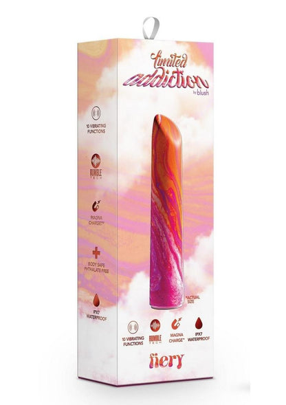 Limited Addiction Fiery Rechargeable Power Vibrator - Coral/Pink