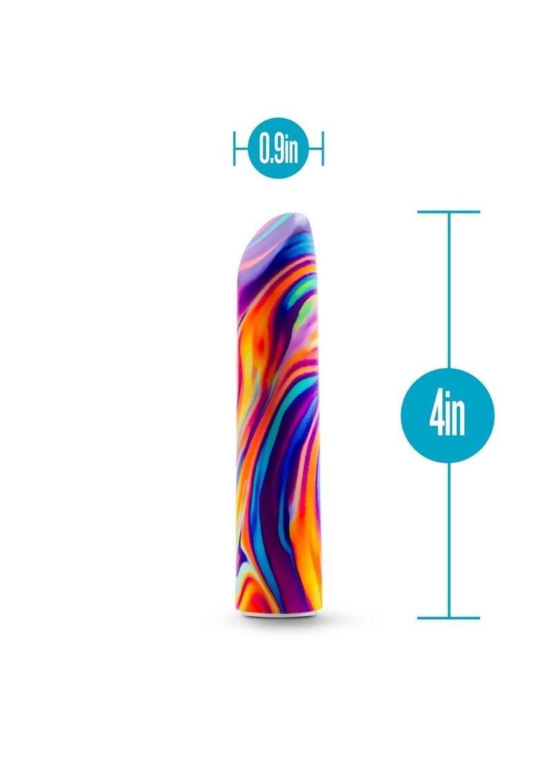 Limited Addiction Psyche Rechargeable Power Vibrator - Multicolor/Rainbow