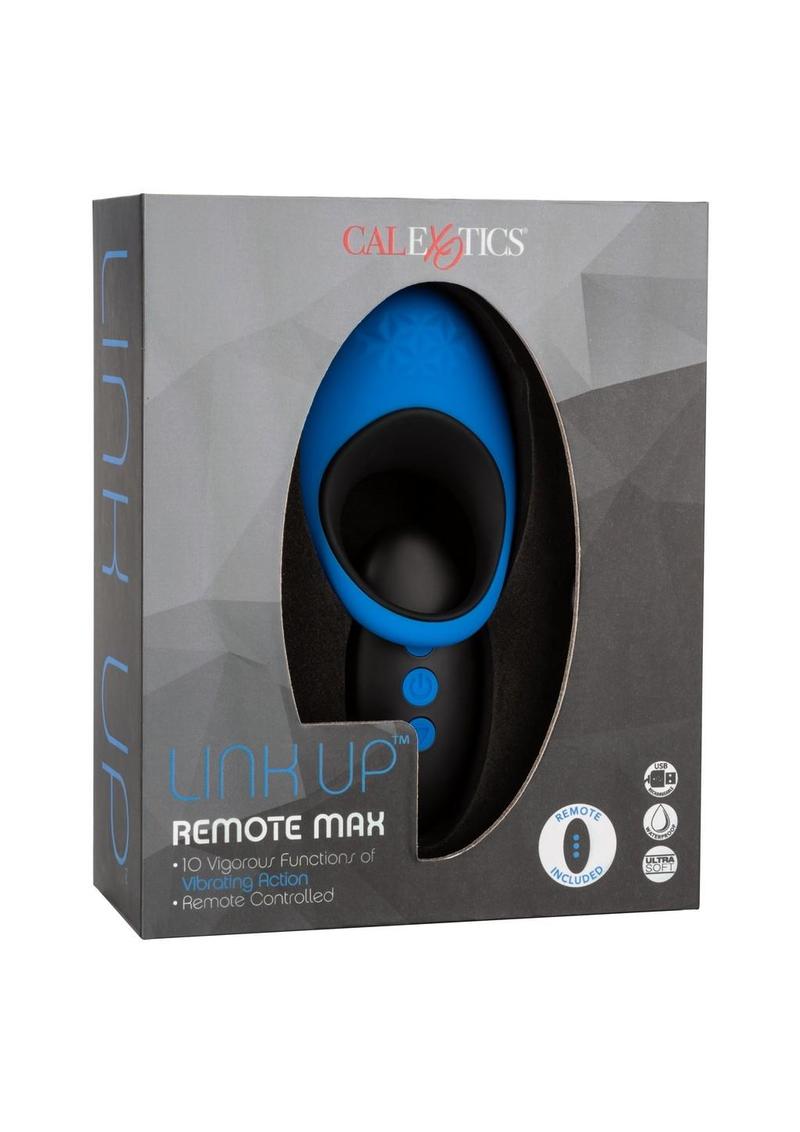 Link Up Remote Max Rechargeable Silicone Dual Stimulating Cock Ring with Remote Control