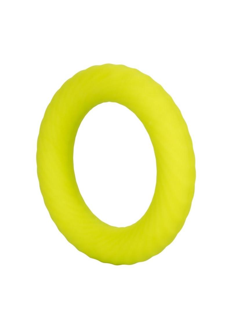 Link Up Ultra-Soft Edge Silicone Cock Ring - Yellow