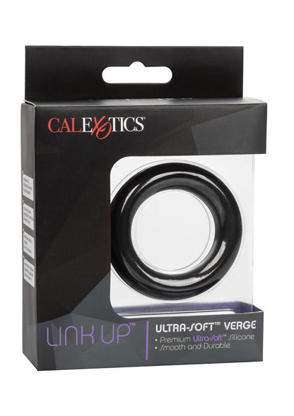 Link Up Ultra-Soft Verge Silicone Cock Ring - Black