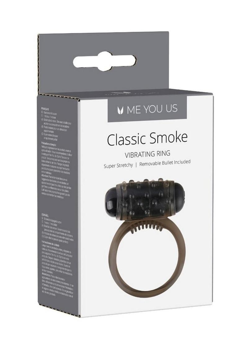 Linx Classic Smoke Vibrating Cock Ring - Smoke