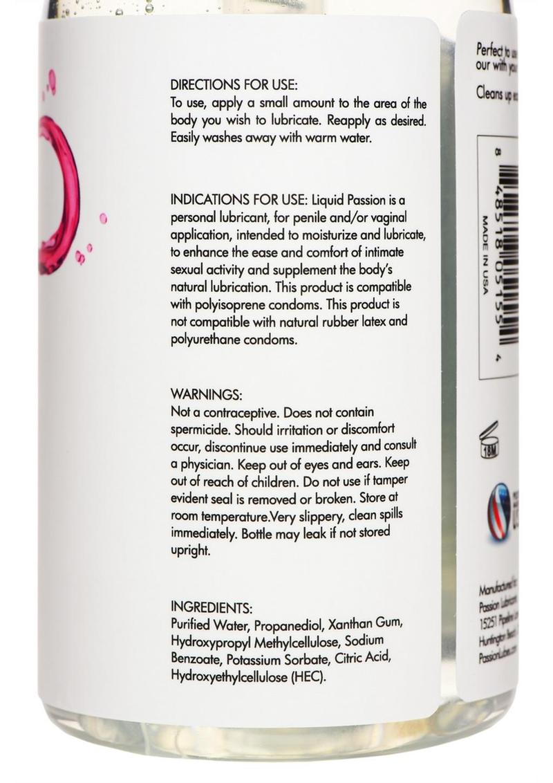 Liquid Passion Natural Lubricant - 16oz