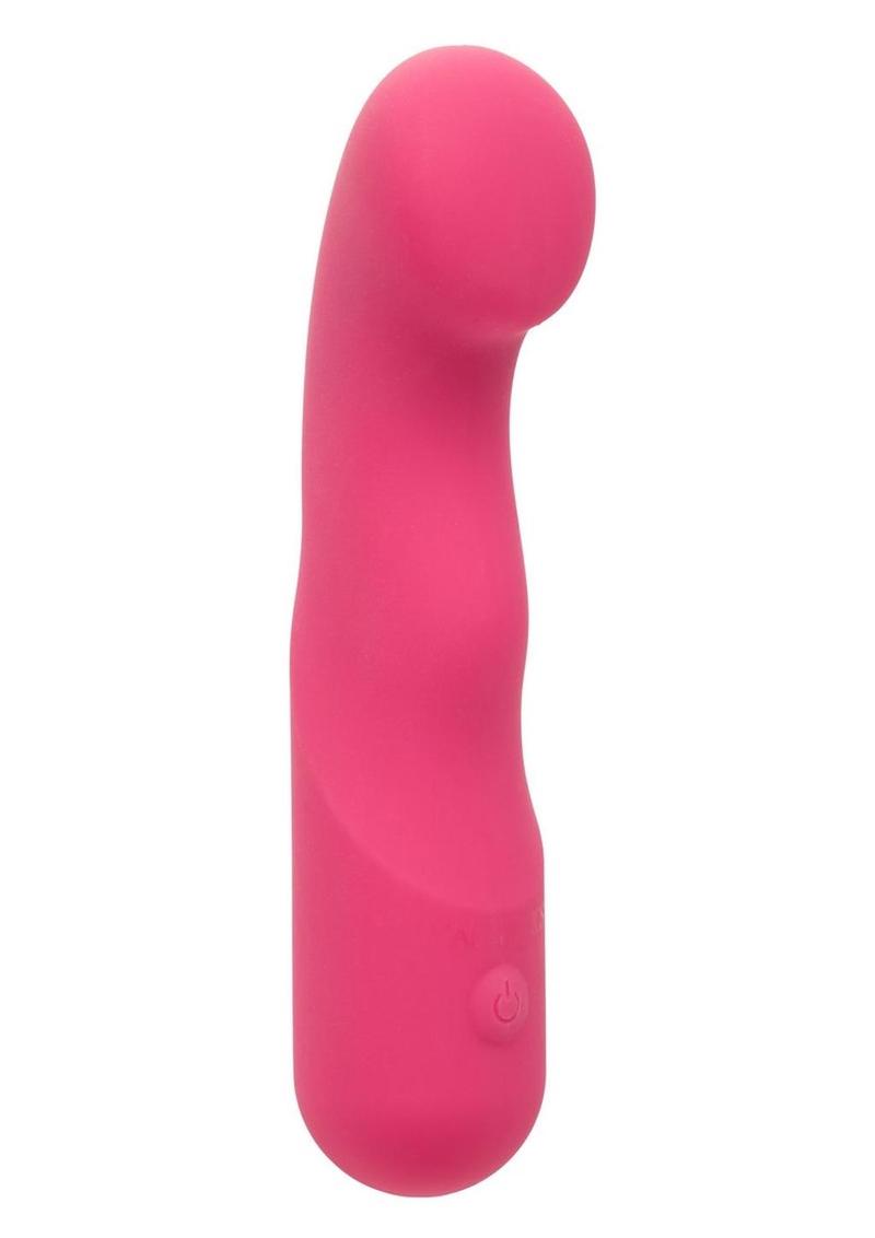 Liquid Silicone Pixies Ripple Rechargeable Vibrator - Pink