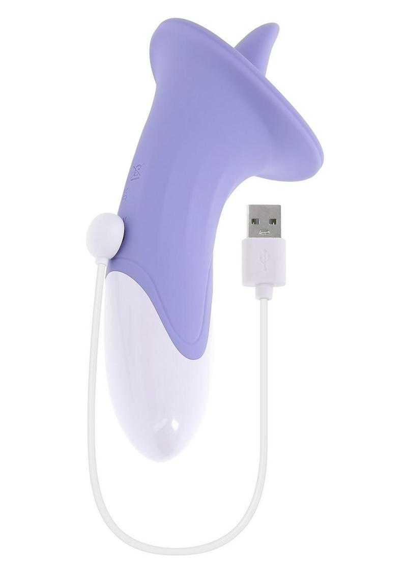 Lix and Kisses Rechargeable Silicone Clitoral Stimulator - Purple