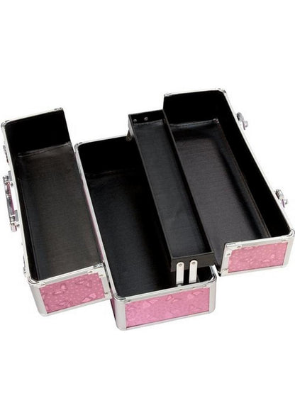 Lockable Vibrator Case - Pink - Large