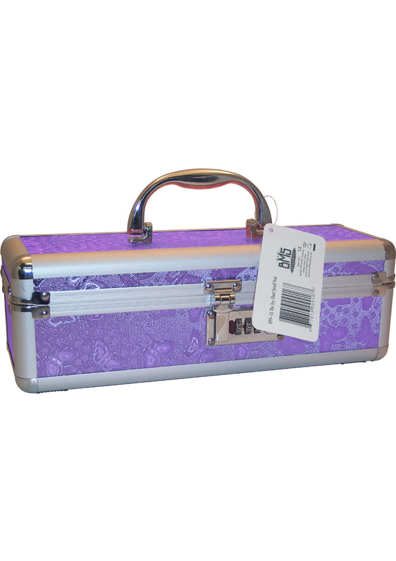 Lockable Vibrator Case - Purple - Medium/Small