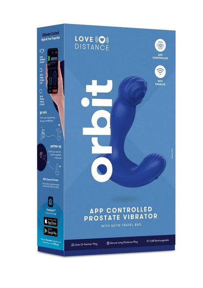 Love Distance Link App Controlled Silicone Rechargeable Prostate Vibrator