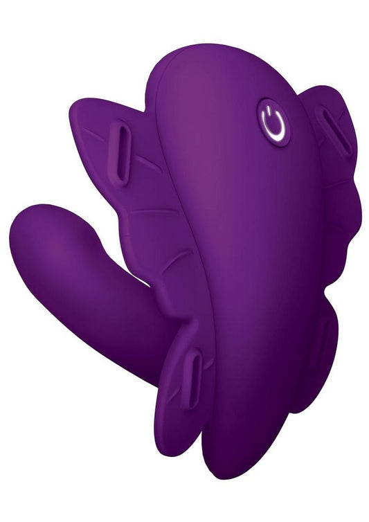 Love Distance Reach G App Controlled Rechargeable Silicone Wearable Vibrator - Purple