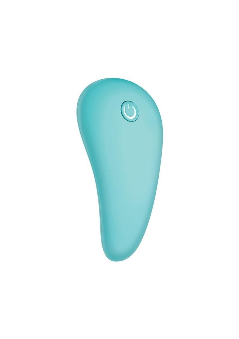 Love Distance Span App Controlled Rechargeable Panty Vibe - Aqua/Blue - One Size