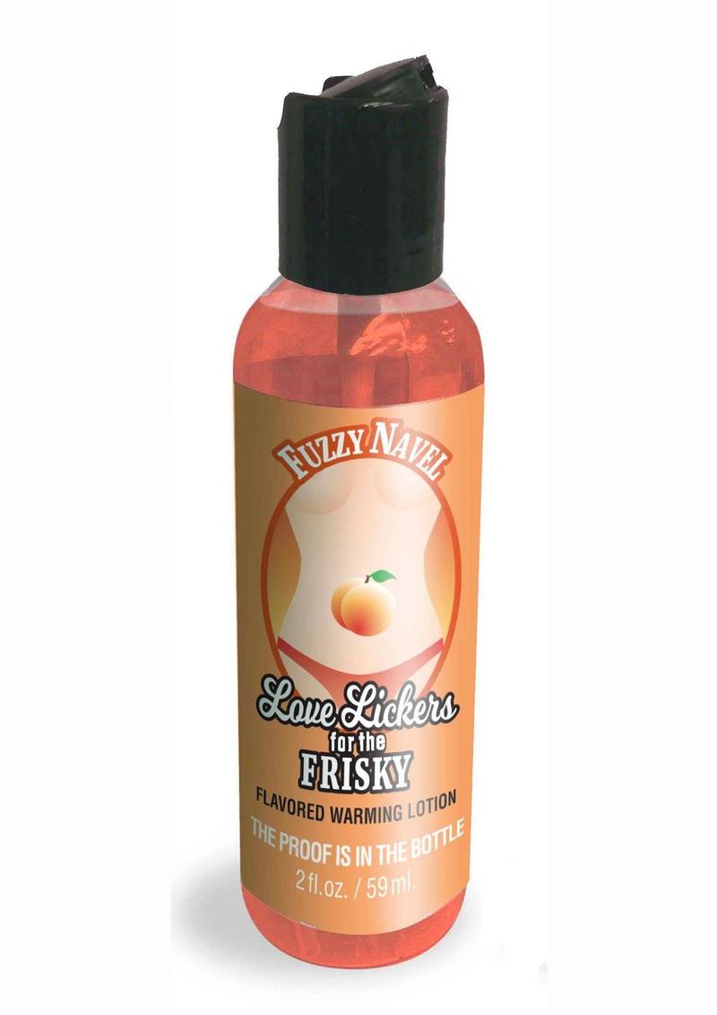 Love Lickers Peach Flavored Warming Massage Oil 2oz - Fuzzy Navel