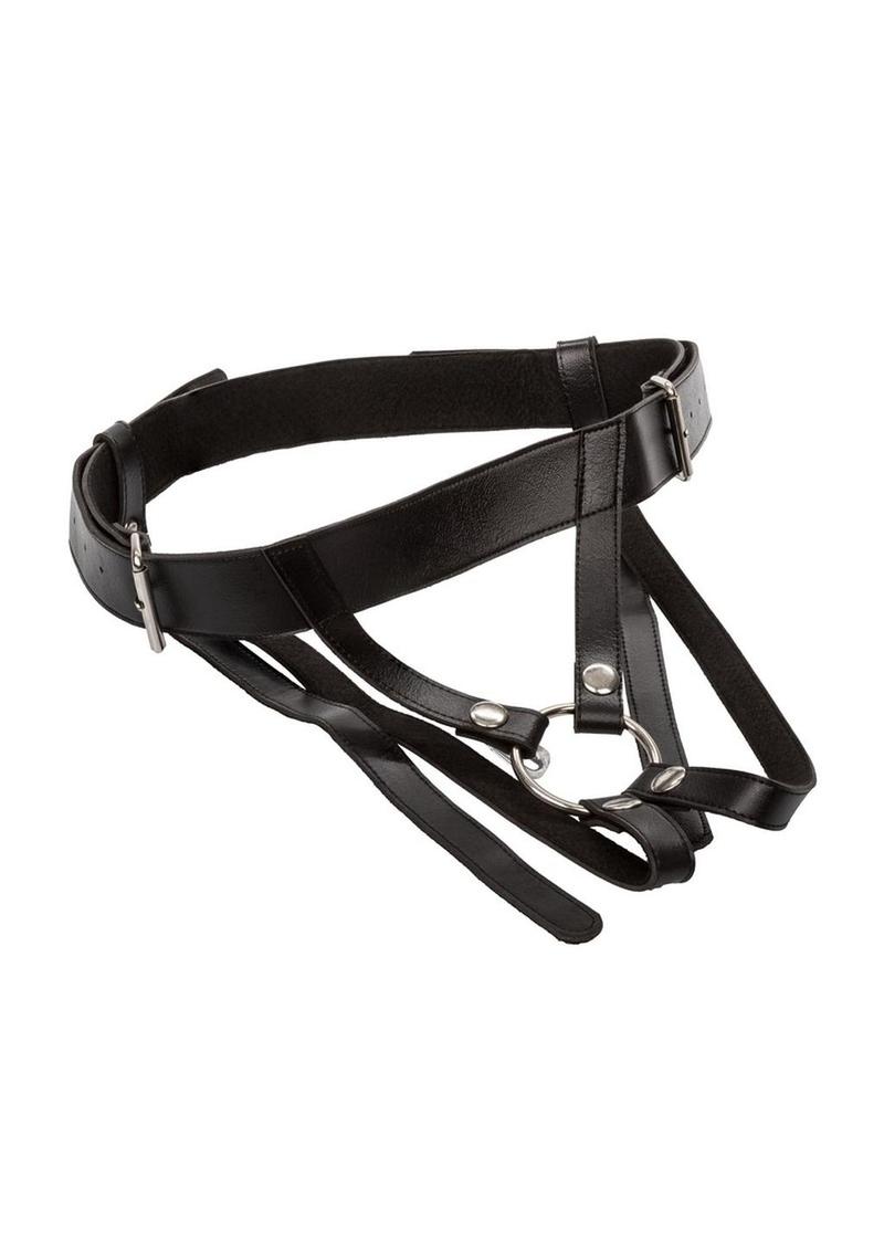 Love Rider Premium Ring Harness Adjustable Strap-On - Black