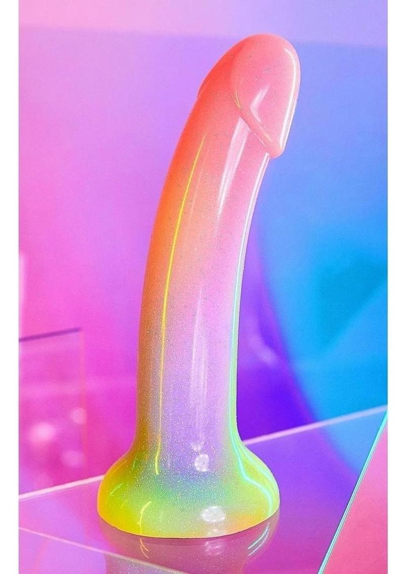 Love to Love Dildolls Stargazer Silicone Dildo - Multicolor/Rainbow