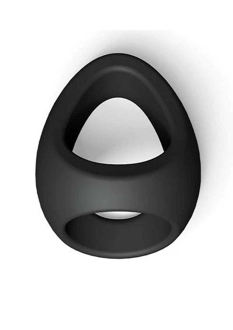 Flux Ring Silicone Cock Ring - Black/Black Onyx