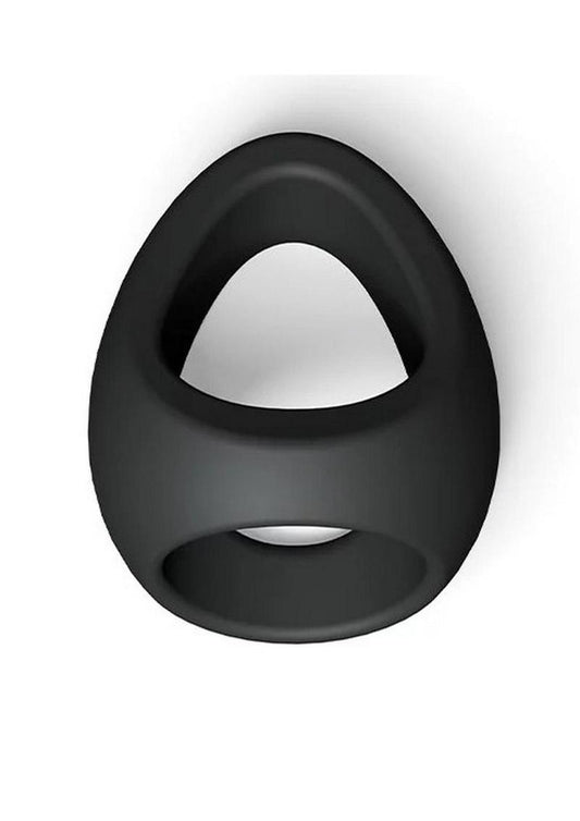 Flux Ring Silicone Cock Ring - Black/Black Onyx