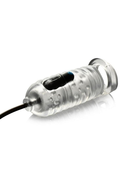 Lovebotz Milker Tpe Masturbator with Ball Strap - Clear