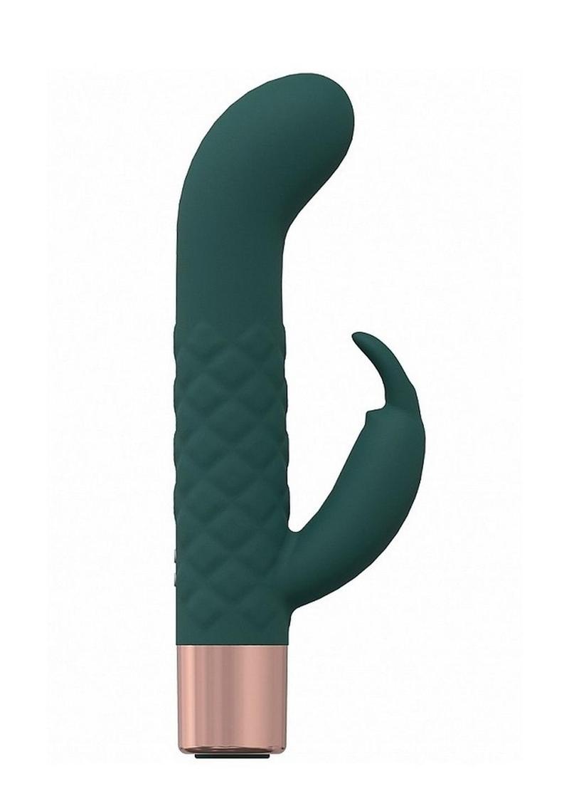 Loveline Devotion Silicone Rechargeable 10 Speed Mini Rabbit - Forest - Green