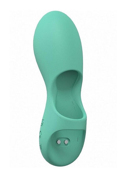 Loveline Joy Rechargeable Silicone Finger Vibrator - Green