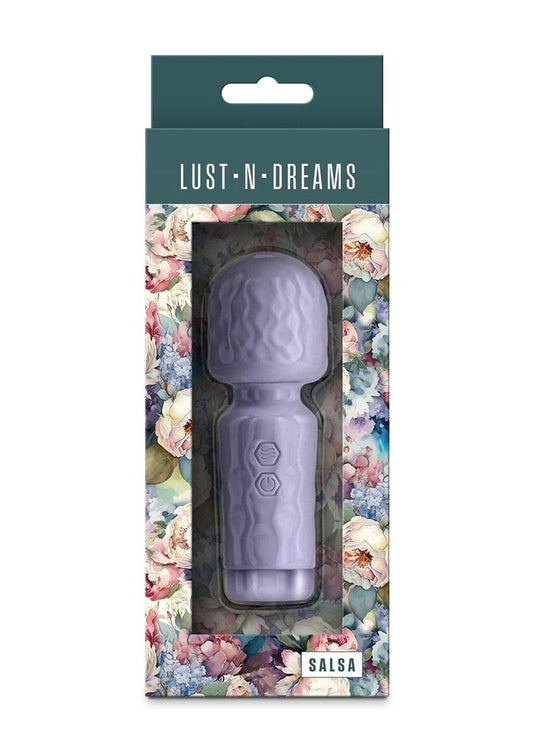 Lust-N-Dreams Salsa Rechargeable Silicone Petite Body Wand - Lavender/Purple