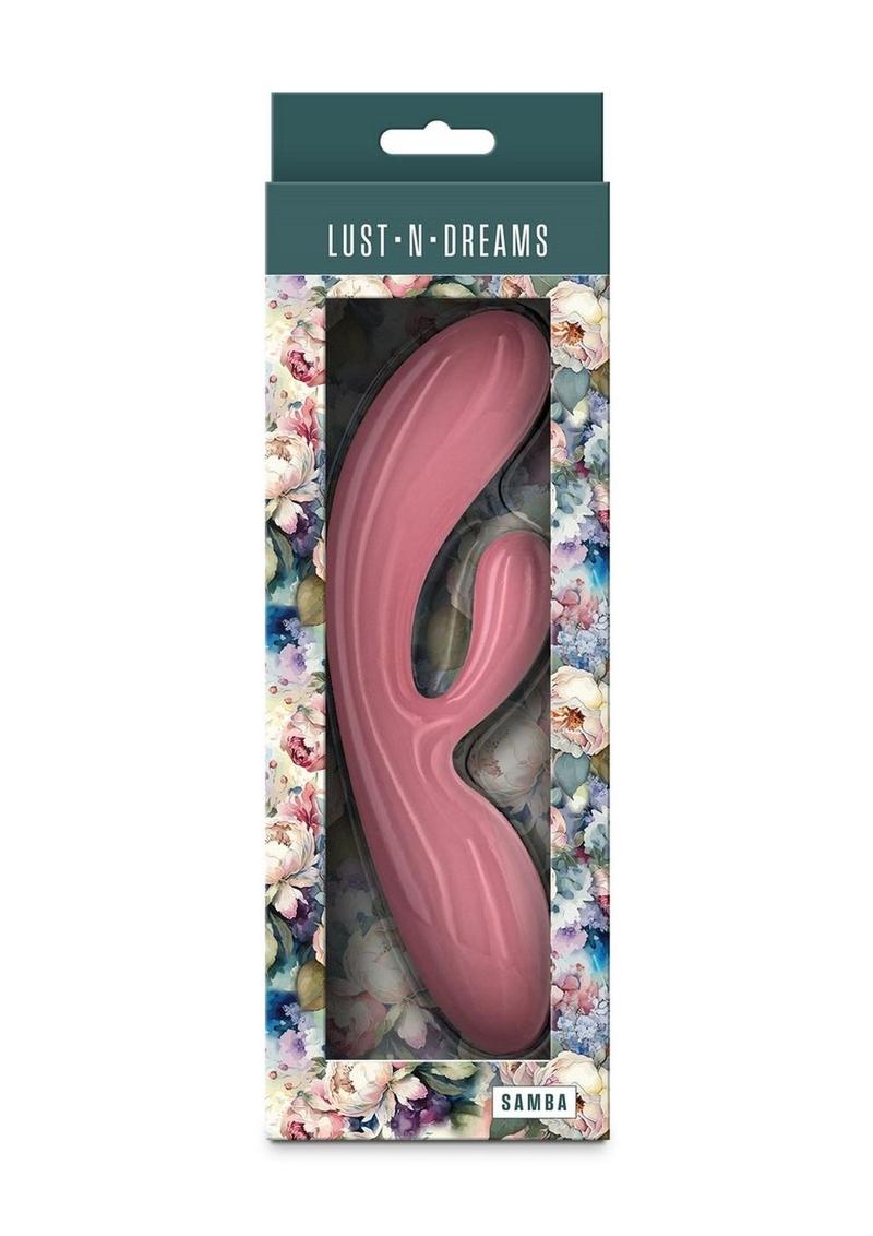 Lust-N-Dreams Samba Rechargeable Silicone Rabbit Vibrator - Pink