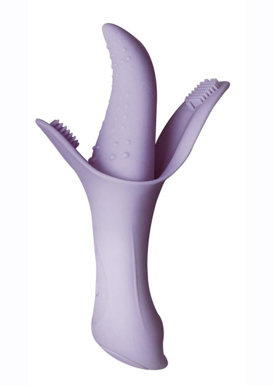 Luv Magic Tongue Silicone Rechargeable Clitoral Stimulator - Lavender/Purple