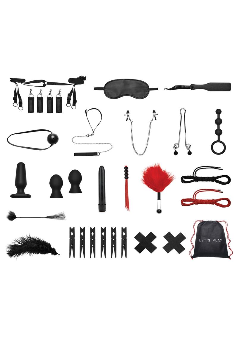 Lux Fetish Bedspreaders Bondage In A Box Deluxe - 20 Piece Set